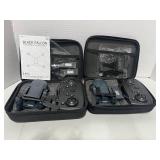 2 New Black Falcon Collapsible Quadrocopter Drones