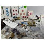 Vintage Lot of Carded Buttons and other Button Sets