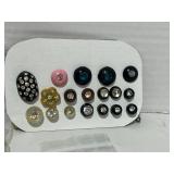 Vintage Lot of Rhinestone, Bowling Pins, Duck and other special Buttons