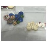 Vintage Lot of Rhinestone, Bowling Pins, Duck and other special Buttons