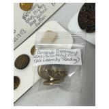 Vintage Lot of Special Brass Shank Buttons 22