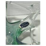 Two Vintage Murona Art Glass Baskets Beautiful!