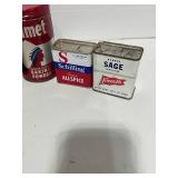 4 Vintage Tins: Lipton Sage