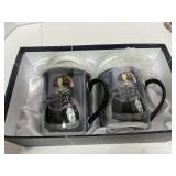 New Giordano Di Ponzano Queens Set of Two Espresso Cups in Gift Box