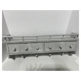 Cute Plate Shelf with Knobs and Drawers  2 Ft