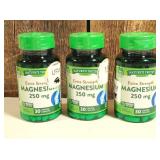 Natures Truth Magnesium Extra Strength 250mg 30 Capsules   (set of 3)