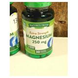 Natures Truth Magnesium Extra Strength 250mg 30 Capsules   (set of 3)