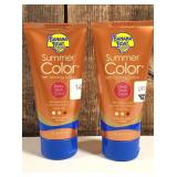 Banana Boat Summer Color Self Tanning Lotion, Dark Tanning Lotion, 6oz  (set of 2)