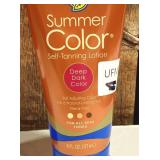 Banana Boat Summer Color Self Tanning Lotion, Dark Tanning Lotion, 6oz  (set of 2)