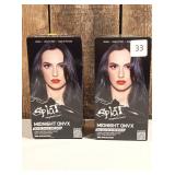 Splat Long Lasting Hair Color, Midnight Onyx  (set of 2)