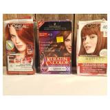 Red Brown Hair Color  (set of 3)