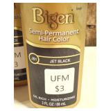 Bigen Semi-Permanent Haircolor Jet Black 3 Ounce  (set of 4)