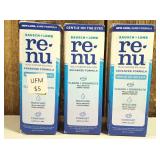 Renu Contact Lens Solution, 4 oz  (set of 3)