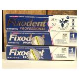 Fixodent Professional Ultimate Denture Adhesive Cream for Full and Partial Dentures, 1.8 oz   (set of 3)