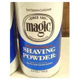 Magic Shaving Powder Blue Regular Strength 5 oz  (set of 4)
