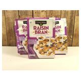 Clover Valley Raisin Bran Breakfast Cereal, 16.6 oz.  (set of 9)