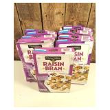 Clover Valley Raisin Bran Breakfast Cereal, 16.6 oz.  (set of 9)