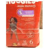 Huggies Little Movers Diapers - Size 6 - 16ct  (set of 3)