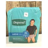 Depend Fresh Protection Adult Incontinence Disposable Underwear for Men - Maximum Absorbency - S/M - Gray - 19ct