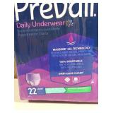 Prevail Daily Underwear for Women, Pull on with Tear Away Seams, Small 22 count