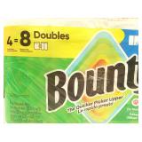 Bounty Paper Towels Select-A-Size White, 4 Double Rolls, 82 Sheets Per Roll  (set of 2)