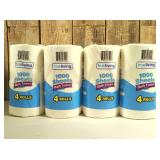 True Living 1000 Sheets Bath Tissue, 4 Rolls  (set of 4)