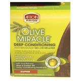 African Pride Olive Miracle Deep Conditioning Relaxer, Super  (Set of 3)