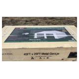 2025 K4525 Unused 45FTx25FT Double Garage Steel Barn Shed
