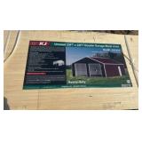 "2025 K2223G Unused 23ftx22ft Double Garage Metal shed"