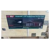 2025K4525GUnused45FTx25FT Double Garage Steel Barn Shed