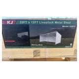 2025 K2512 Unused 25FTx12FT Livestock Metal Shed