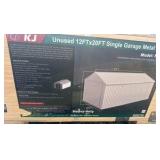 2025 K1220 Unused 12ftx20ft Single Garage Metal Shed