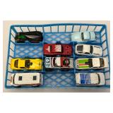 Vintage 48 Miniature Die Cast Car Carrying Case With Misc. Vintage Cars