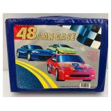 Vintage 48 Miniature Die Cast Car Carrying Case With Misc. Vintage Cars