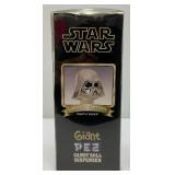 Vintage Collectible STAR WARS Large PEZ Dispenser Chrome With Light Up Eyes And Sound Affects