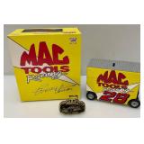 Collectible Miniature ERNIE IRVAN Die Cast Limited 1 Of 7500 NASCAR Action Brand MAC Tool Box Wagon Bank & Belt Buckle (NIB)