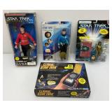 Misc. STAR TREK Action Figures, Classic Communicator And More (NEW In Box)