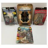 Misc. STAR TREK Action Figures And More (New On Cards)