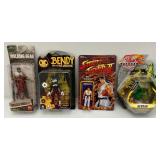 Misc. Action Figures Including BENDY, Street Fighter II And More (NOC)