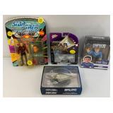Misc. STAR TREK Collectibles Including Metals Die Cast Spock And More (NEW Old Stock)