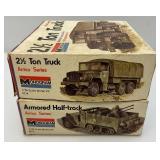 Very Old MONOGRAM Brand Military Model Kits In Original Boxes (Seem To Be Complete)