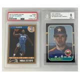Misc. Slabbed And Some Graded Cards Including Beckett 1987 Donruss NOLAN RYAN Grade 8 And More