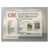 GDL Laboratory Natural Green Emerald Gemstones (Beryl) 5.80 x 5.80x 3.45MM .75Ct Round Cut In Protective Cases