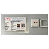 GDL Laboratory Natural Red Ruby Gemstones  (Cuorundum) 4x3MM .45Ct  +/- For 2 Pcs. Emerald Cut In Protective Cases