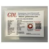 GDL Laboratory Natural Padparadscha Sapphire Gemstones (Cuorundum) 5.85x5.85x2.90MM 1.35Ct Round Cut In Protective Cases