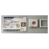 AGSL Authentic Gem Security Laboratory Natural Kunzite 7.40 CT Excellent Hexagon (Pink) In Protective Case
