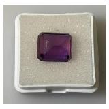AGSL Authentic Gem Security Laboratory Natural TAAFFEITE 9.90 CT Excellent Emerald (Purple-Pink) In Protective Case