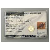 AGSL Authentic Gem Security Laboratory Natural TANZANITE 6.30 CT Excellent Chusion (Purple-Pink) In Protective Case