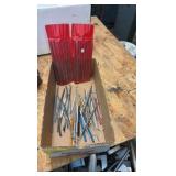 MACHINIST Layout deburring cleanup picks, straight scribes; Needle files.