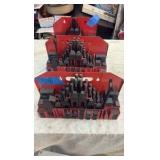 (3) WALL mounted holders with machine tool fixture clamping kit